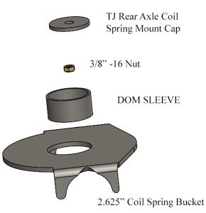 Jeep TJ, LJ OEM Rear Coil Spring Brackets